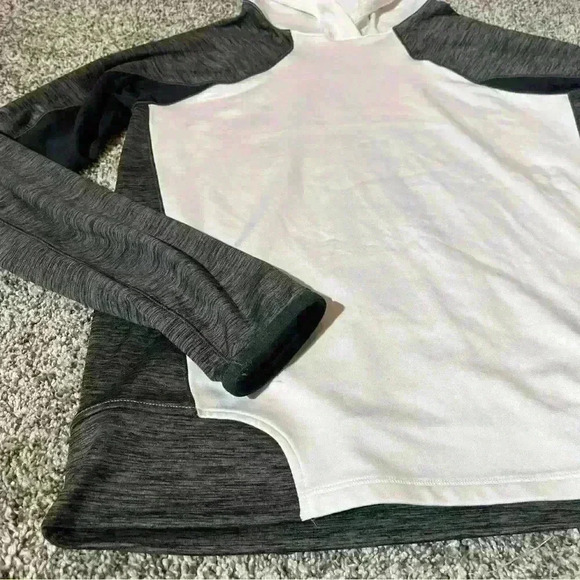 Under Armour ColdGear Pullover Hoodie Sweatshirt White/Gray Women’s Small - Picture 3 of 10